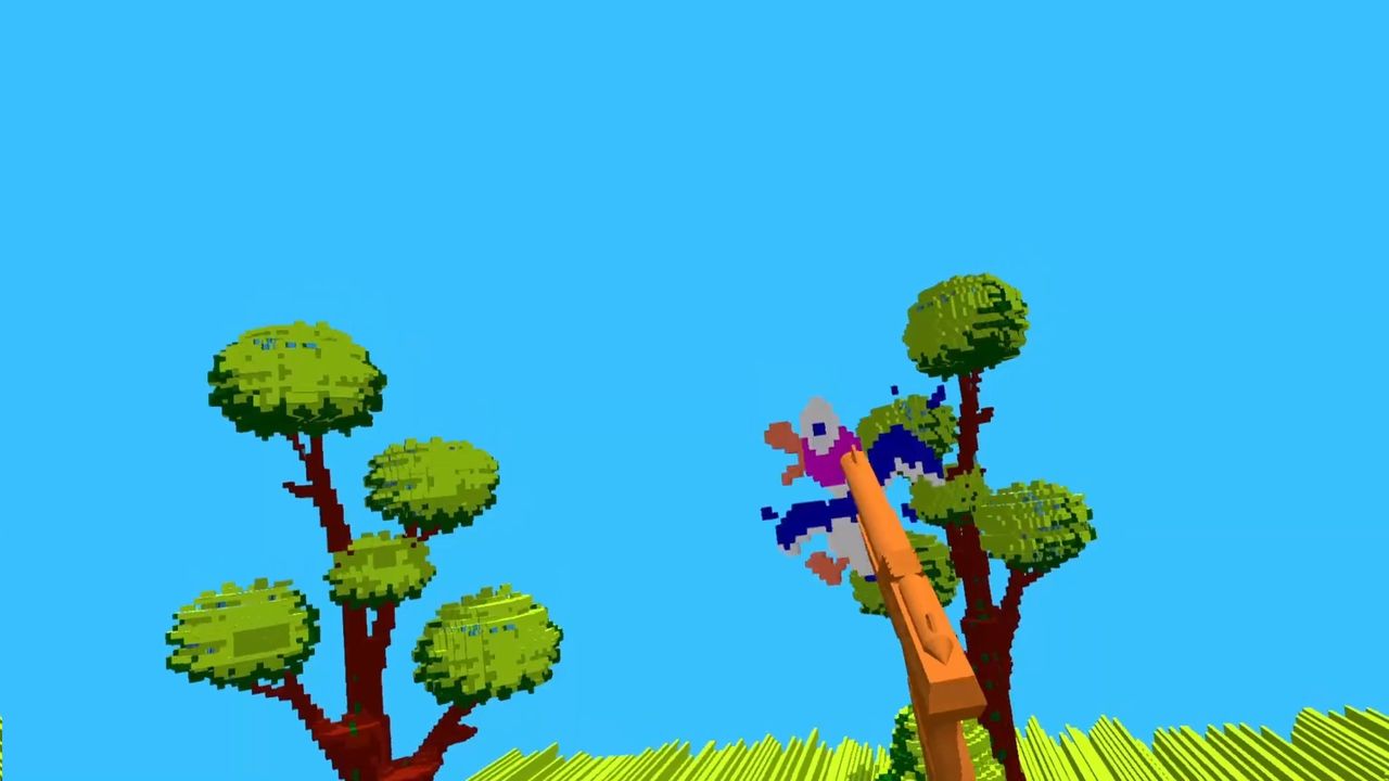 Duck Hunt in 3dSen — dog and successful hunt