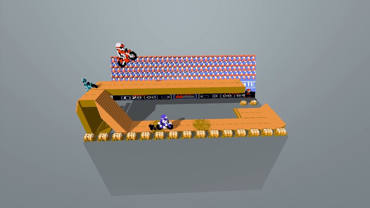 Excitebike in 3dSen — track on a desk in AR