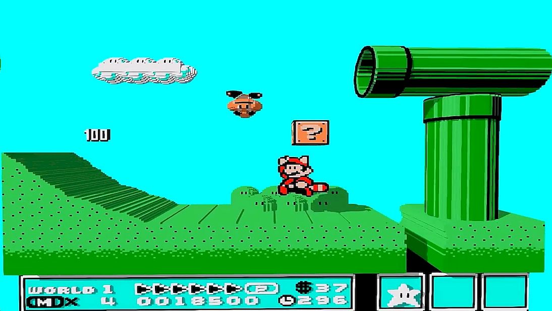 Super Mario Bros. 3 in 3dSen — castle interior
